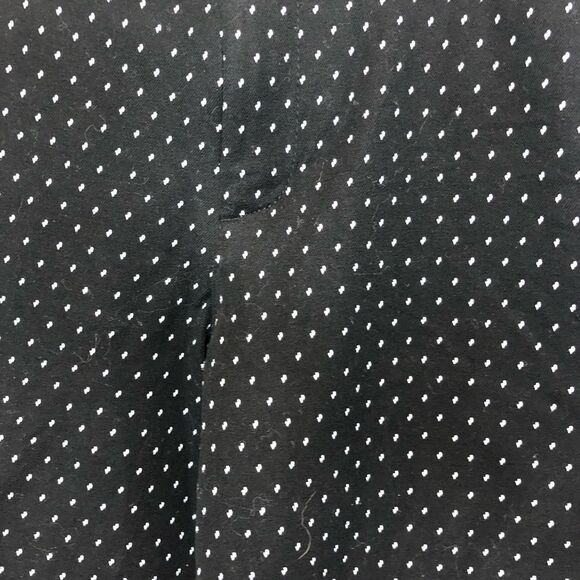 Old Navy black with white polka dot mid rise pants slacks, size 4 regular - Picture 3 of 11